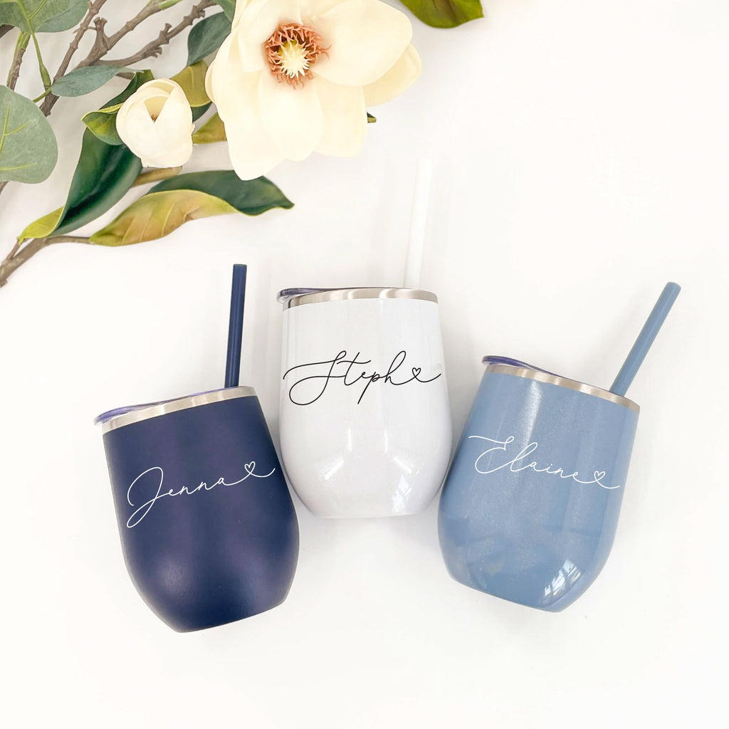 Personalized Skinny Tumblers- LaLa Confetti